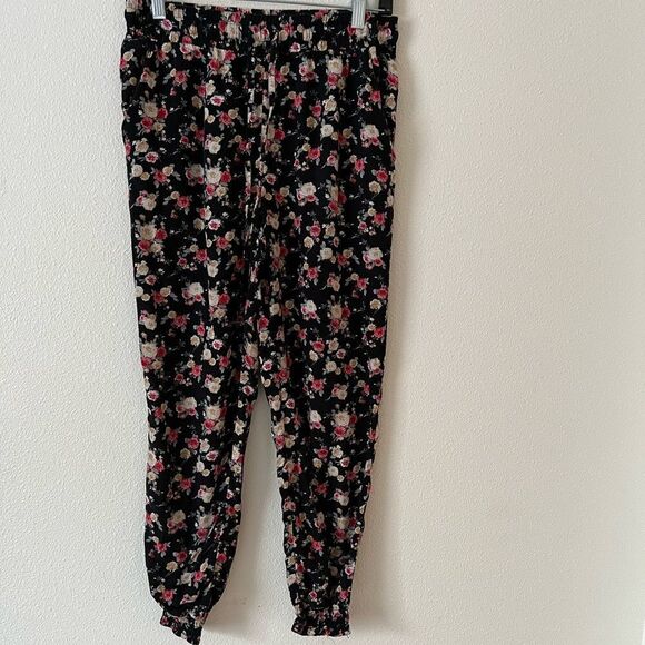 Forever 21 Women Floral Casual Pants sz S - Picture 2 of 6